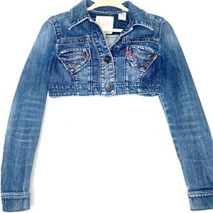 Miss Sixty Cropped Denim Jacket. A sassy staple for layered looks!